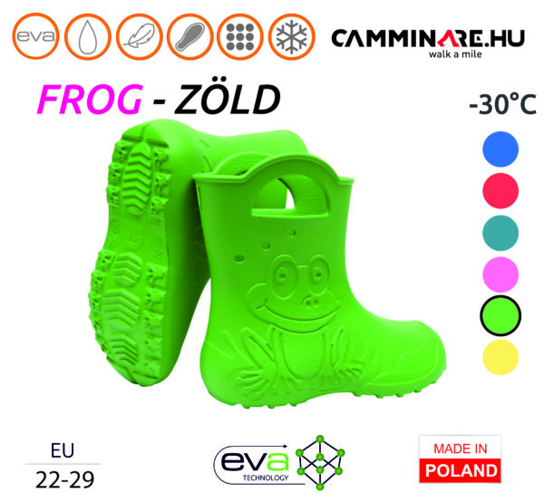 Camminare – Frog EVA gyerekcsizma ZÖLD (-30°C)