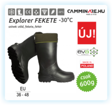 Camminare – Explorer EVA csizma FEKETE (-30°C)